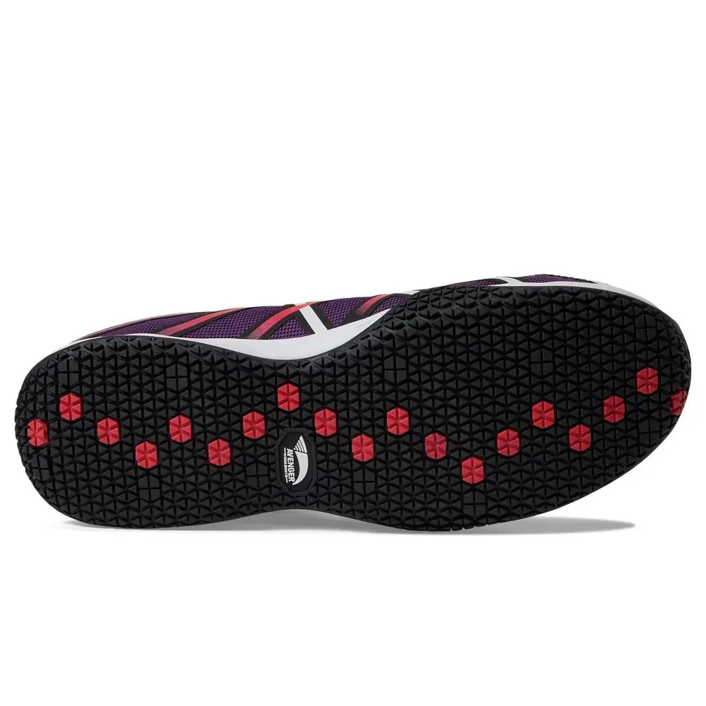 AVENGER WORK BOOTS HYDRO PURPLE/WHITE 8.5 D - WIDE